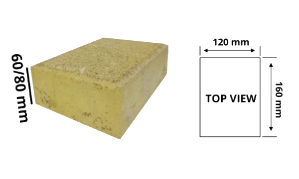 Tegula Paver 120mmx160mm